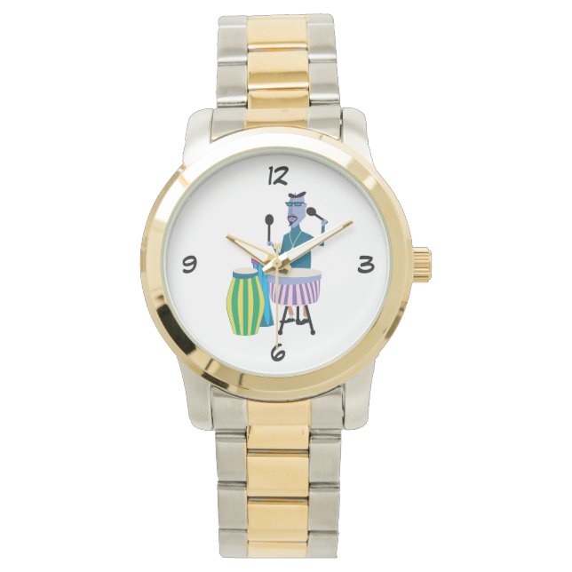 クールレトロドラマー時計 腕時計 (正面)