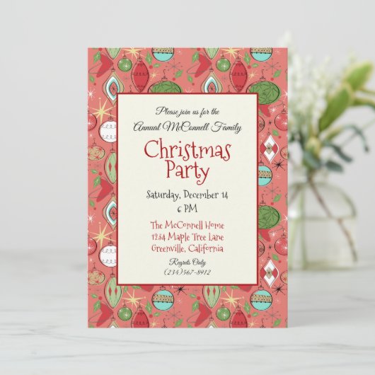 クールレトロパーティの招待状 招待状 (スタンド正面)