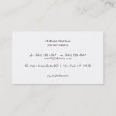 クールレトロフェイクバラ金ゴールドシークインモノグラム 名刺 (裏面)