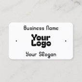 クールレトロモダン |白と黒 名刺 (正面)