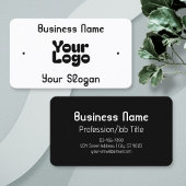 クールレトロモダン |白と黒 名刺