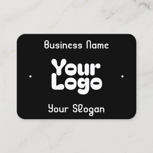 クールレトロモダン |黒と白 名刺 (正面)