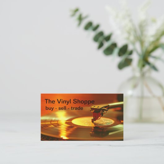 クールレトロレコード店 名刺 (スタンド正面)