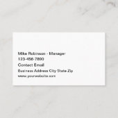 クールレトロレコード店 名刺 (裏面)