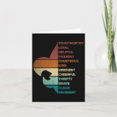 クールレトロヴィンテージスタイルスカウティング法 カード (正面)