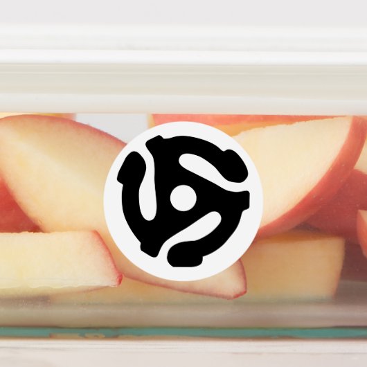 クールレトロヴィンテージブラック45スペーサDJ ラベル (貼付)