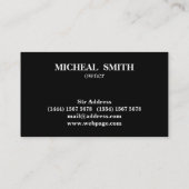 クールレトロヴィンテージ理容師シザーズ 名刺 (裏面)