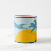 クールレトロ商業用エアライナーマグ ツートーンマグカップ (中央)