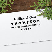 クールレトロ式差出人住所自己インク印鑑 セルフインキングスタンプ