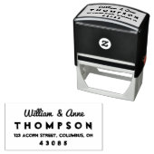 クールレトロ式差出人住所自己インク印鑑 セルフインキングスタンプ (インサイチュ)