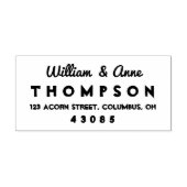 クールレトロ式差出人住所自己インク印鑑 セルフインキングスタンプ (デザイン)