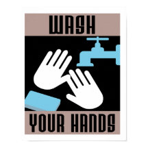 クールレトロ手洗いポスター