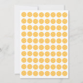 クールレトロ日が差すことストライプピックボールパーティー 招待状 (裏面)