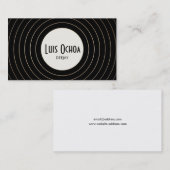 クールレトロ音楽DJ 名刺 (正面/裏面)