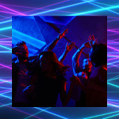 クールレトロ80の新波卒業生パーティー 招待状