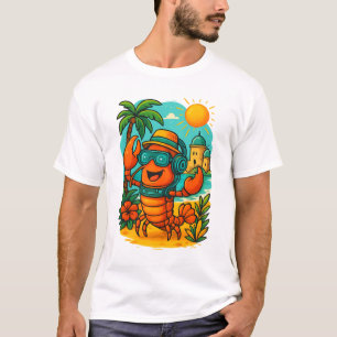 クールロブスタービブおもしろいス – 夏ビーチTシャツ Tシャツ
