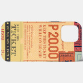 クールヴィンテージセンターモダンチケット Case-Mate iPhoneケース (裏面 (横))