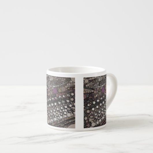 クールヴィンテージタイプライターモダンデザインポップ・アートのアート エスプレッソカップ (正面右)