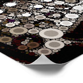 クールヴィンテージタイプライターモダンデザインポップ・アートのアート ポスター (角)