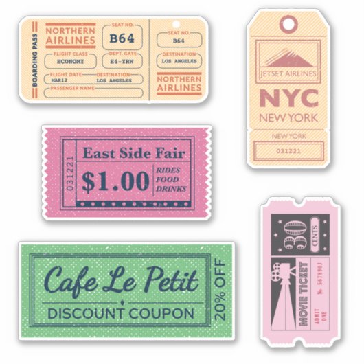 クールヴィンテージチケット シール (正面)