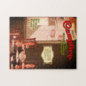 クールヴィンテージマガ広告ジンイラストレーション ジグソーパズル (横)