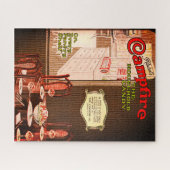 クールヴィンテージマガ広告ジンイラストレーション ジグソーパズル (横)