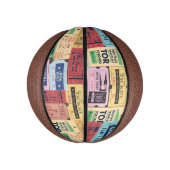 クールヴィンテージユニークCenimaチケット50s 60sクラシック ミニバスケットボール (縦)