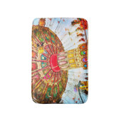 クールヴィンテージレトロカーニバルスイングライド写真はっきりした バスマット (正面縦)