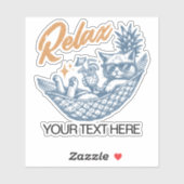 クールヴィンテージレトロキャッリラックストハンモックカクテル シール (シート)