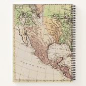 クールヴィンテージ地理ニューワールドマップサブジェクト ノートブック (裏面)