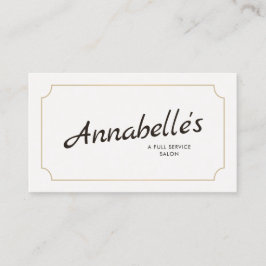 クールヴィンテージ手書きスクリプトタイポグラフィ 名刺