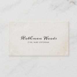 クールヴィンテージ手書き書道台本 名刺