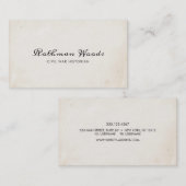 クールヴィンテージ手書き書道台本 名刺 (正面/裏面)