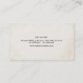 クールヴィンテージ手書き書道台本 名刺 (裏面)