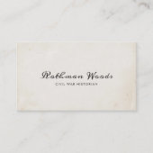 クールヴィンテージ手書き書道台本 名刺 (正面)