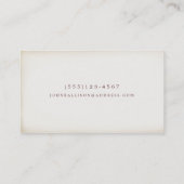 クールヴィンテージ素朴ガイ黒黒黒板 名刺 (裏面)