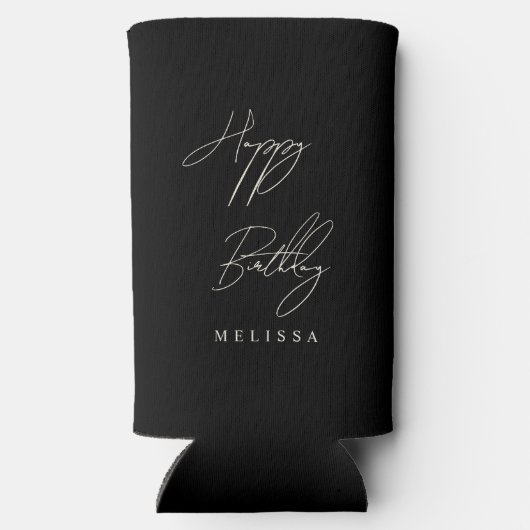 クールヴィンテージ誕生日パーティースクリプト写真 スリム缶クーラー (裏面)