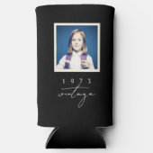 クールヴィンテージ誕生日パーティースクリプト写真 スリム缶クーラー (正面)