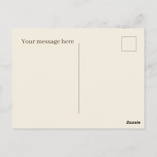 クールヴィンテージ農家市場の追加文字 ポストカード (裏面)