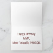 クールヴィンテージ野球誕生日カード カード (内部)