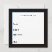 クールヴィンテージ黒猫パーティー 招待状 (裏面)