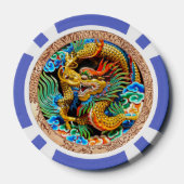 クール中国のヴィンテージ絵画カラフル ポーカーチップ (裏面)