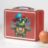 クール亀ヒップホップ メタルランチボックス (インサイチュ)