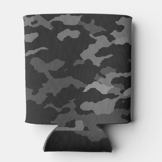 クール保リール魚釣りおもしろい父の日の迷彩柄 缶クーラー (裏面)