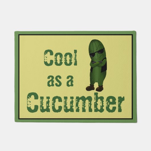 クール全く無おもしろいく ドアマット (正面)