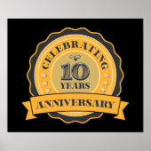 クール創立10周年記念パーティー ポスター (正面)