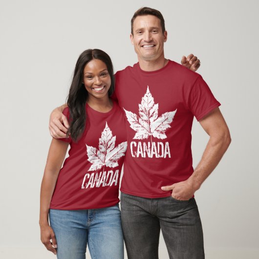 クール動揺してCanada Souvenir Maple Leaf Tシャツ (ユニセックス)