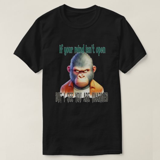 クール動物,ゴリラ Tシャツ (デザイン正面)