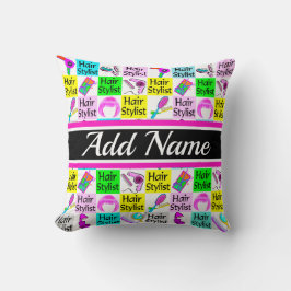 クール及びカラフルパーソナライズされた美容師 クッション
