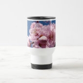 クール叔母さん!旅行コーヒーマグピンクの花 トラベルマグ (中央)